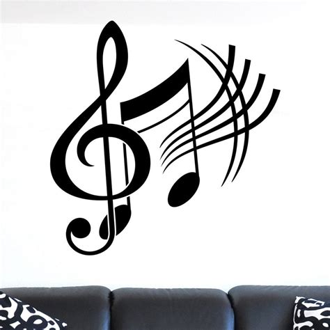 Musical Notes Wall Sticker Decal World Of Wall Stickers