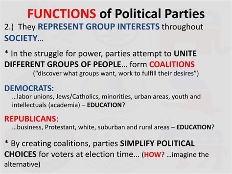 Ppt The Functions Of Political Parties Politics And Political Parties Powerpoint Presentation