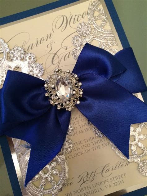 A deep, vivid reddish or purplish blue (webster's new world college dictionary) or a vivid. Wedding Invitations Royal blue and silver by ...