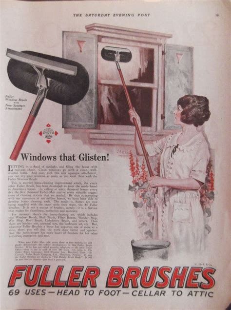 1924 Fuller Brush Ad Original Vintage Household Advertisement Etsy Fuller Brush Vintage