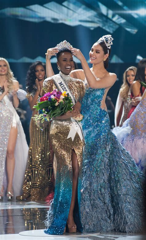 At The Conclusion Of The 2019 Miss Universe Pageant Zozibini Tunzi Of South Africa Was Crowned