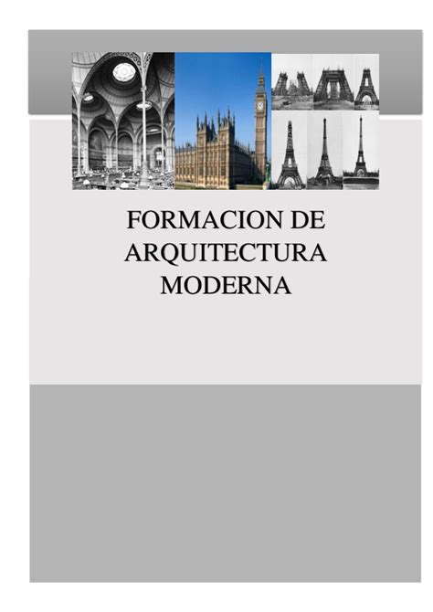 Pdf Formacion De Arquitectura Moderna Rosibel Reyes