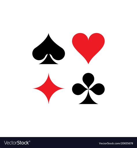 Playing Cards Symbols Royalty Free Vector Image