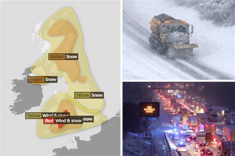 Storm Emma Updates Met Office Red Weather Warning As Uk Hit By Snow