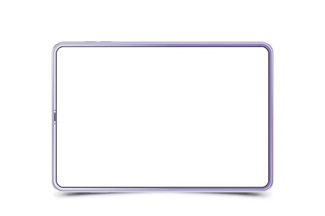 Mock Up Realistische Tablette Auf Weißem Hintergrund Premium Vektor