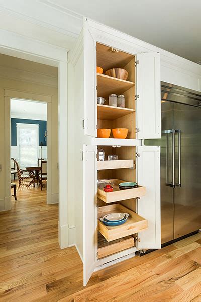 The body of this pantry is constructed with 3/4 plywood. 24 Inch Wide Kitchen Pantry Cabinet - Martinique