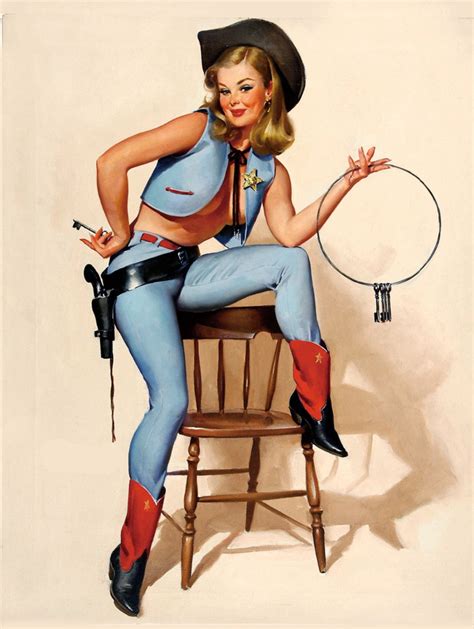cowgirl pin up retro metal sign plaque or fridge magnet etsy