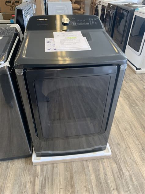Samsung Electric Dryer In Black Stainless Freedom Scratch Dent
