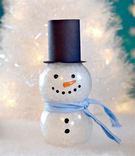 Pom Bottle Snowman Craft Festive Crafts Christmas Projects Holiday