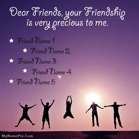 Precious Friends Image With Name