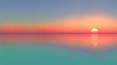 Calm Sea Sunset Horizon Scenery 4k 6931 Wallpaper