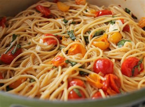 Spaghetti With Mozzarella On