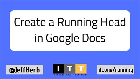 Per the pinned comment below, document outline has been moved to the view tab. How To Create A Running Head In Google Docs Apa Style