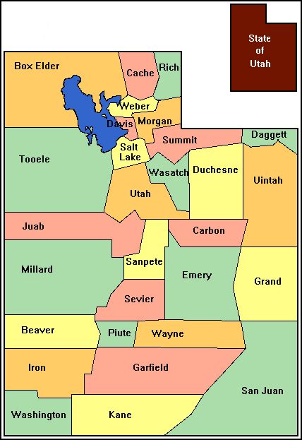 Online Maps Utah County Map