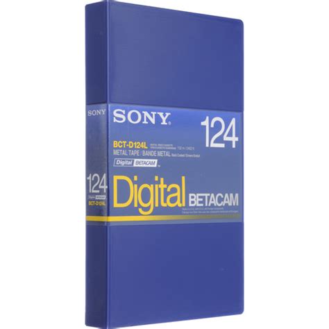 Sony Bct D124l 124 Minute Large Digital Betacam Bctd124le Bandh