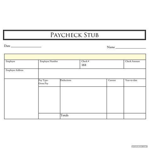 Free Fillable Pay Stub Form Free Fillable Blank Pay Stubs On A Page Sexiz Pix