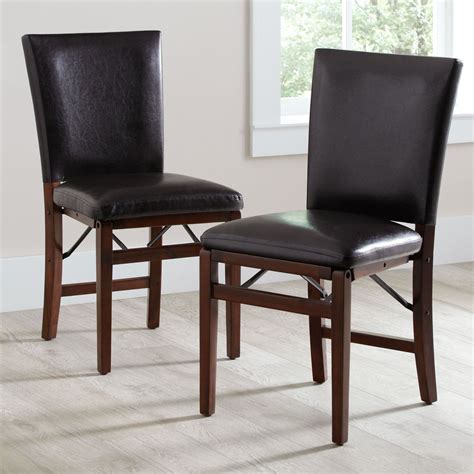 Parsons Folding Chairs Set Of 2 Dining Chairs Tables And Sets