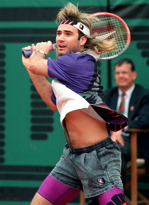 Rewatch French Open 1990 Agassi Almost Flips Wig In First Slam Final