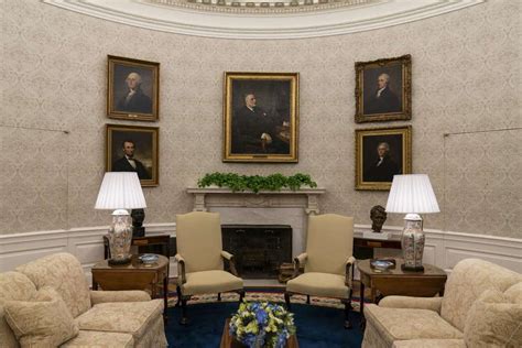Out With The Old In With The New President Biden’s Oval Office Makeover Designs And Ideas On
