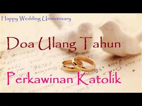 Doa Ulang Tahun Perkawinan - YouTube
