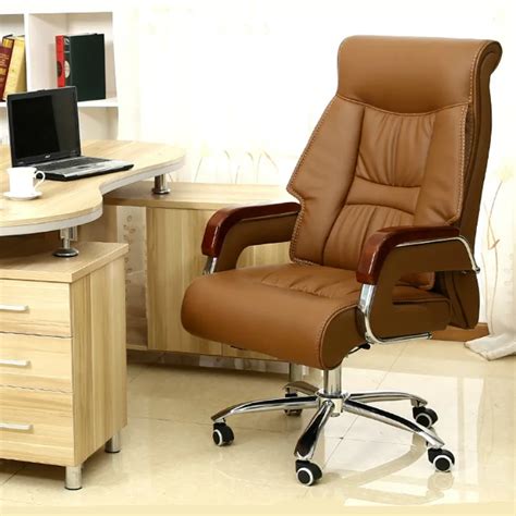 Luxury High End Synthetic Leather Boss Chair Ergonomic Computer Office