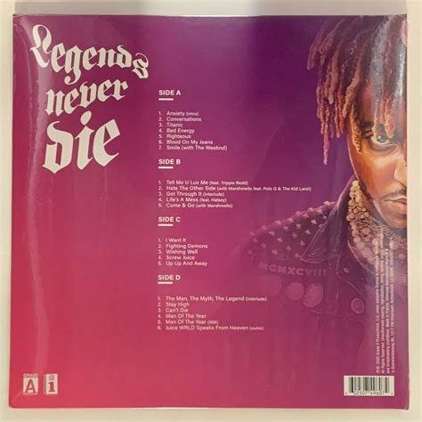 Juice Wrld Legends Never Die Limited Black 12 Record Vinyl Records
