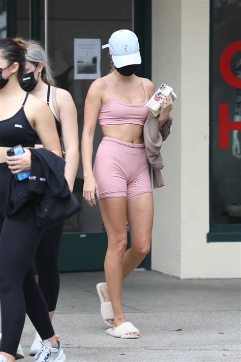 Hailey Baldwin Looks Sporty Outside A Pilates Class In West Hollywood