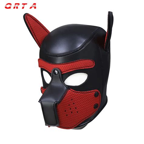 Qrta Sex Bondage Hood Mask Head Bondage Fully Enclosed Fun Headgear Masks Adult Games Cosplay