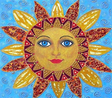 Sun Face 4 My Original 3d Texture Painting Sun Art Celestial Art