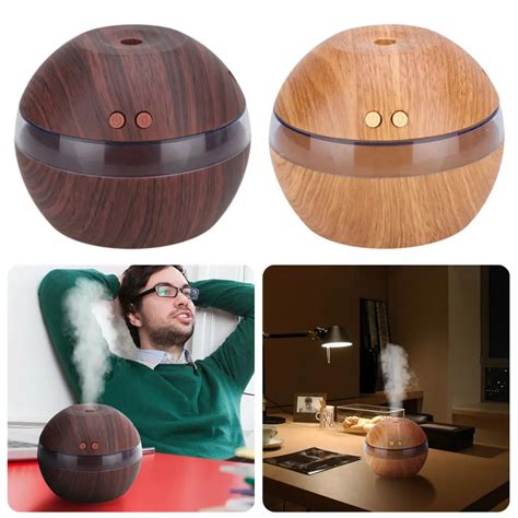 Air Freshener For Home Office Mini Humidifier Aroma Essential Oil Diffuser Air Purifier Wooden