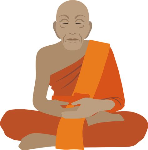 Buddhism Monk Zazen Founder Of Zen Clipart Free Download Transparent