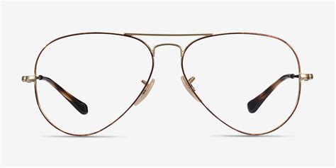 Ray Ban Rb6489 Aviator Aviator Tortoise Gold Frame Eyeglasses Eyebuydirect
