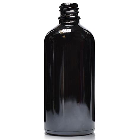 100ml Black Glass Dropper Bottle