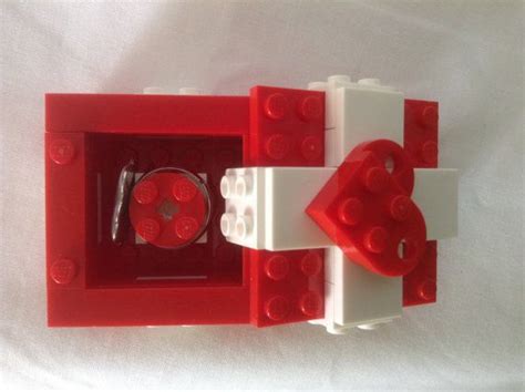 Lego Wedding Ring Holder Box T Heart T Box By Heartofbricks