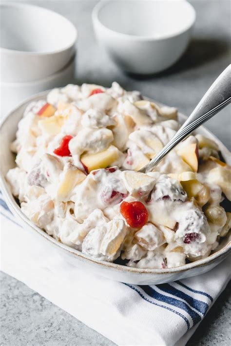 Fruit Salad With Marshmallows And Whipped Cream Recipe Fruit Salad