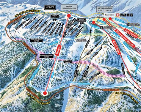 Aspen Mountain Previews New Hand Painted Trail Map Powder