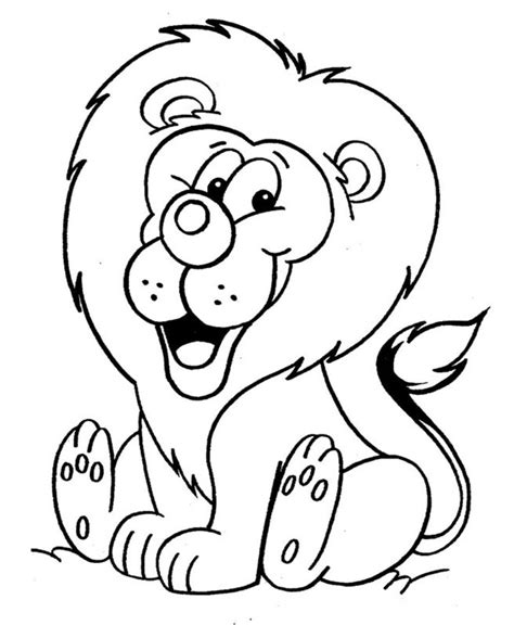 Discover our coloring pages of lions to print and color for free ! Cartoon Lion Coloring Pages at GetColorings.com | Free ...