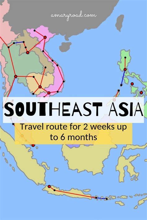 Southeast Asia Travel Route Map Toursmaps Com Riset