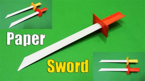 Very simply, you can make a folded paper sword in about 2 minutes. How to make a Paper Sword | Easy | Tutorial - YouTube
