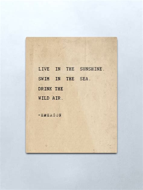 A Piece Of Paper With A Quote On It That Says Live In The Sunshine