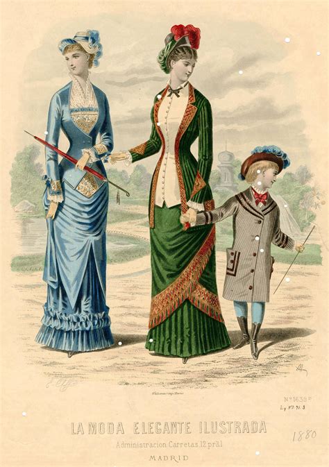 La Moda Elegante Ilustrada 1880 Fashion Plates Victorian Fashion