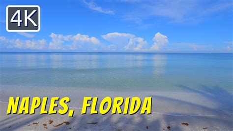 4k Naples Florida Morning Beach Walk Naples Beach August 2022 4k