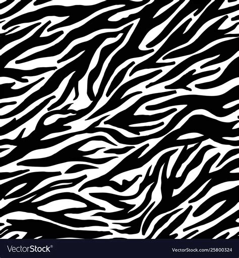 Tiger Seamless Skin Pattern Background Royalty Free Vector
