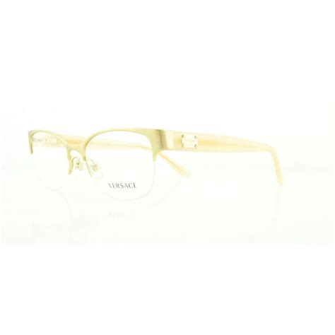 Versace Eyeglasses Ve 1222 1196 Brushed Gold 53mm