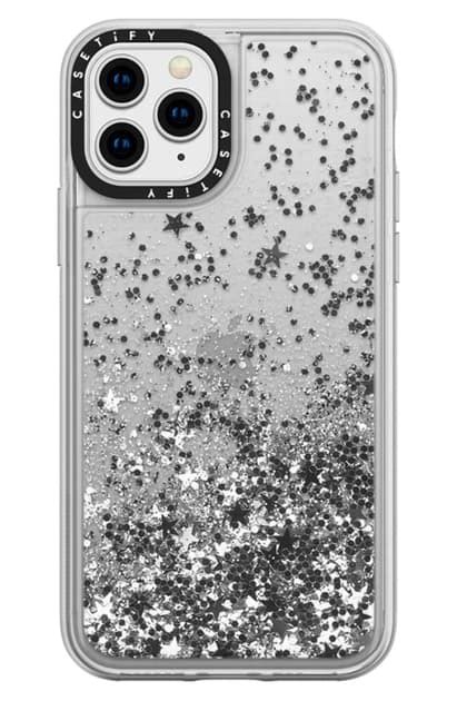 Casetify Glitter Iphone 1111 Pro11 Pro Max Case In Silver Modesens