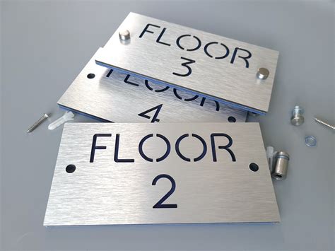 Custom Floor Numbers Floor Number Sign Level Numbering Sign Stairway