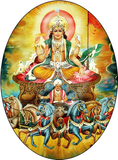 Download Surya Dev Png Lord Surya On The Seven Horse Chariot Png