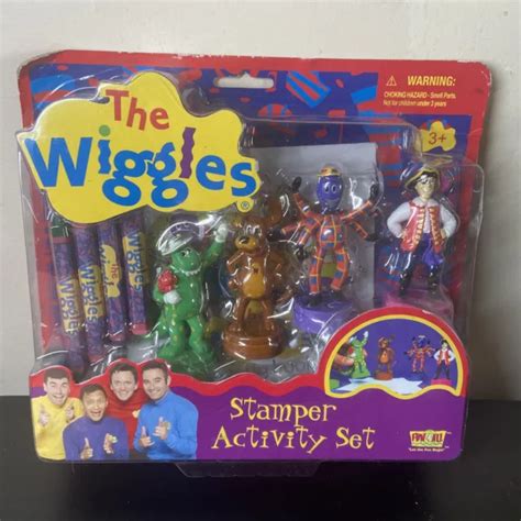 Wiggles Stamper Activity Set 4 Figures New Rare 2003 2399