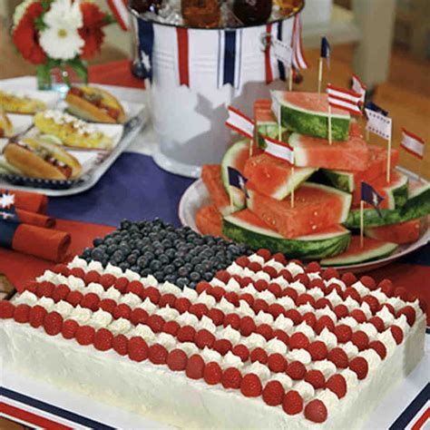 Flag Sheet Cake Recipe And Video Martha Stewart 4th Of July Desserts