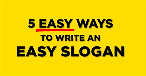 Criteria for criteria for slogan & poster. 5 Easy Ways to Write an Easy Slogan - Jukka Ahola